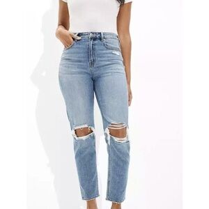 American Eagle Distressed Mom Jeans
